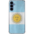 Argentina Flag Distressed Galaxy A35 5G Clear Case